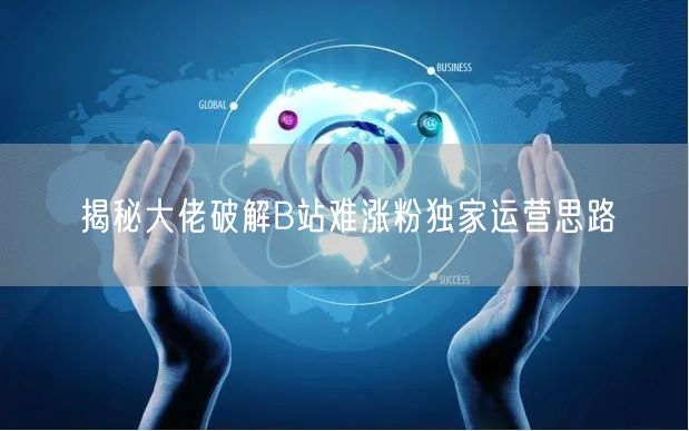 揭秘大佬破解B站难涨粉独家运营思路