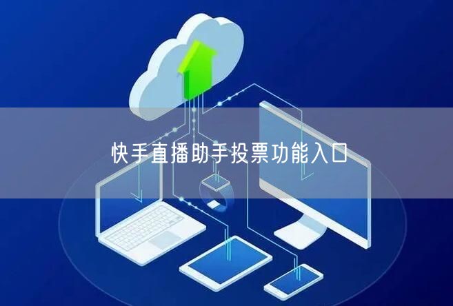 快手直播助手投票功能入口