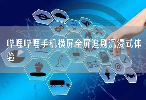 哔哩哔哩手机横屏全屏追剧沉浸式体验