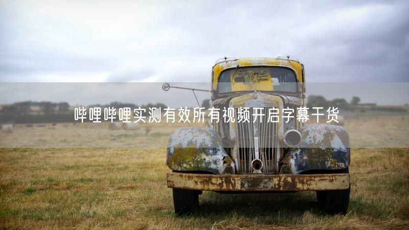 哔哩哔哩实测有效所有视频开启字幕干货